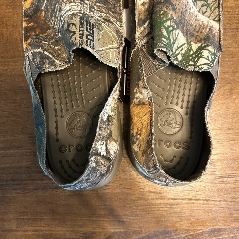Crocs Santa Cruz Realtree Edge Camouflage Slip-On Shoes Men’s Size 14 NWT - Picture 5 of 7